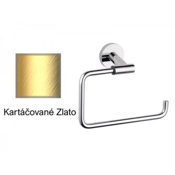 Držák ručníku KARTÁČOVANÉ ZLATO