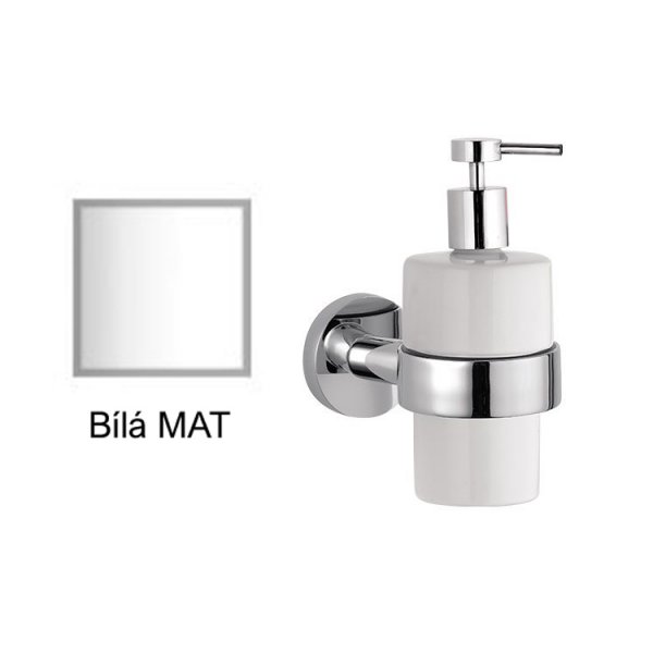 Dávkovač mýdla keramický BÍLÁ MAT