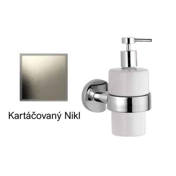 Dávkovač mýdla keramický KARTÁČOVANÝ NIKL