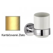 Držák KARTÁČOVANÉ ZLATO s keramickým sklem