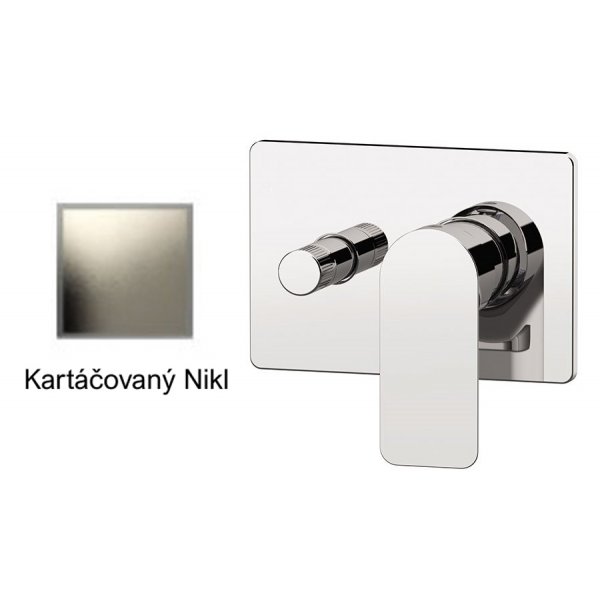 Baterie INFINITY KARTÁČOVANÝ NIKL páková, s otočným přepínačem, 2 funkce