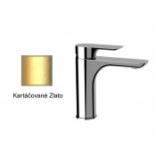 Baterie INFINITY KARTÁČOVANÉ ZLATO umyvadlová