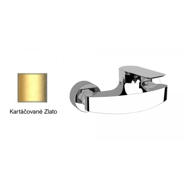 Baterie INFINITY KARTÁČOVANÉ ZLATO sprchová páková