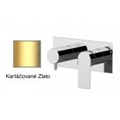 Baterie INFINITY KARTÁČOVANÉ ZLATO podomítková páková, 3 funkce
