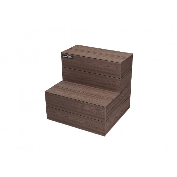 Schody ke SPA vířivce, American Walnut