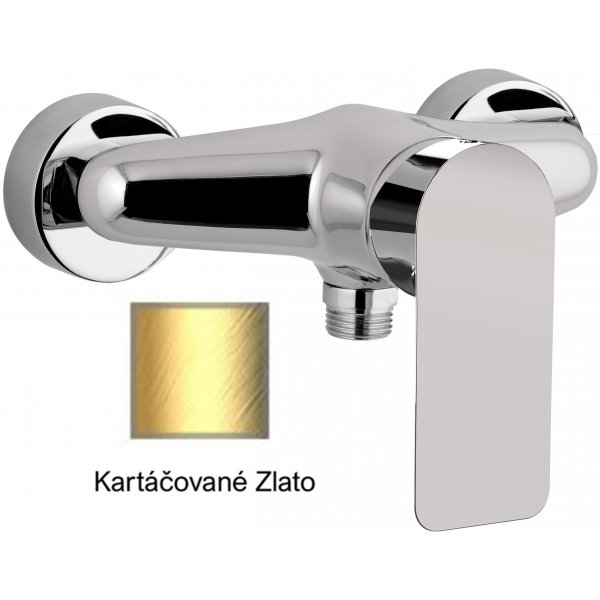 Baterie INFINITY KARTÁČOVANÉ ZLATO sprchová páková