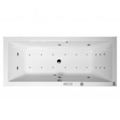 Masážní vana KRYSTA SLIM 180x80x39 cm HYDRO + PERLIČKA s PROFI FLAT ovládáním, s automatickým Proplachem