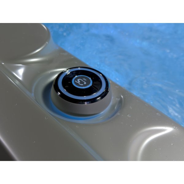 SPA vířivka SEAL SMART 216x125 cm, Bílá Perla/Old Wood, pro 2 osoby