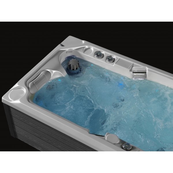 SPA vířivka SEAL SMART 216x125 cm, Bílá Perla/Old Wood, pro 2 osoby