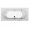 Masážní vana LEVANA 170x80x39 cm HYDRO + PERLIČKA s PROFI FLAT ovládáním, s automatickým Proplachem