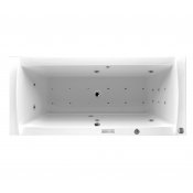 Masážní vana LINEA 170x75x44 cm HYDRO + PERLIČKA s PROFI FLAT ovládáním, s automatickým Proplachem