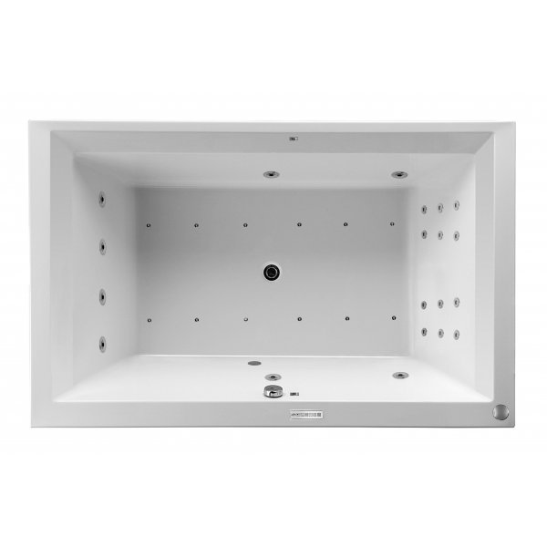 Masážní vana LINEA XXL 190x120x50 cm HYDRO + PERLIČKA s PROFI FLAT ovládáním, s automatickým Proplachem