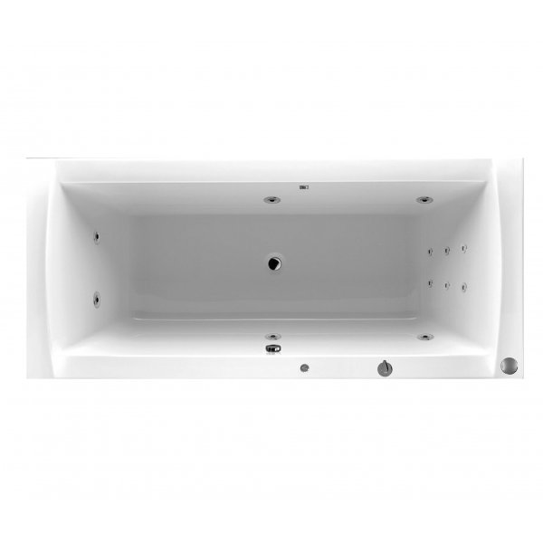 Masážní vana LINEA 170x75x44 cm HYDRO s PROFI LIGHT ovládáním, s automatickým Proplachem