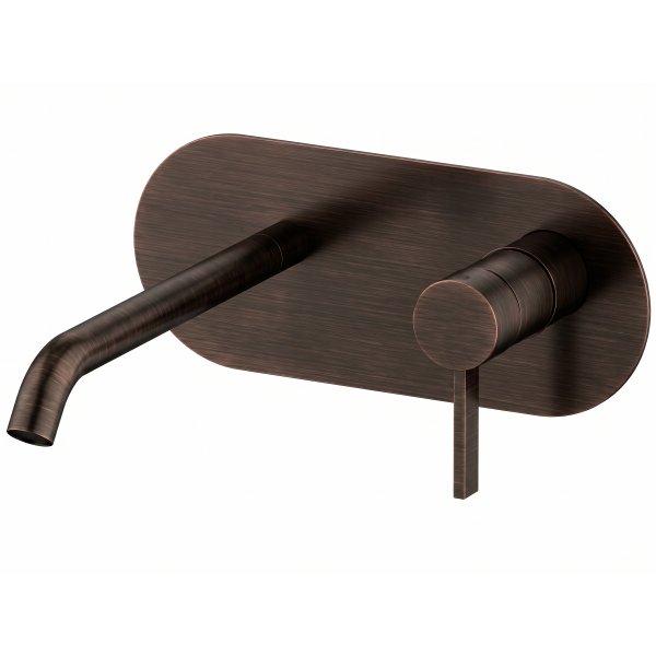 Baterie METRICA BRONZ OIL umyvadlová ze zdi, ramínko 18,5 cm