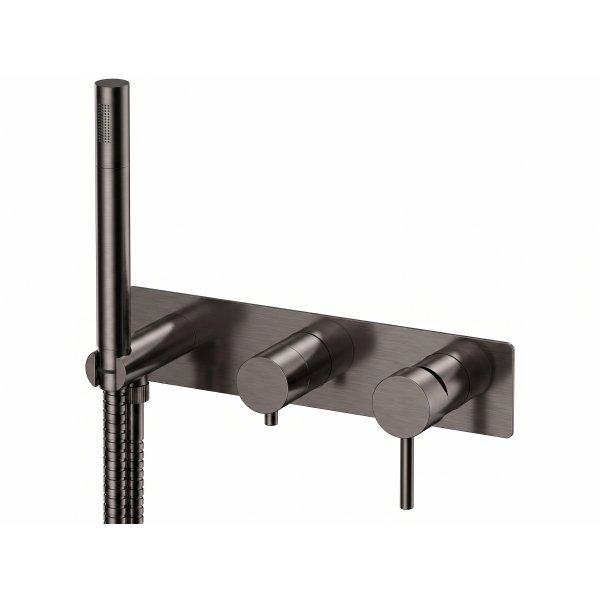 Baterie METRICA GUN METAL páková, 2 funkce