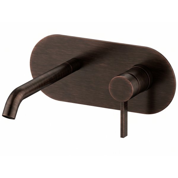 Baterie METRICA BRONZ OIL umyvadlová ze zdi, ramínko 16,5 cm