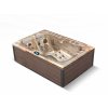 SPA vířivka MARINE IMPERIAL 216x150 cm, Mediterane/American Walnut, pro 3 osoby