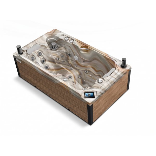 SPA vířivka SEAL SMART 216x125 cm, Mediterane/Pacific Brown, pro 2 osoby