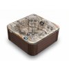 SPA vířivka LABRUS TRITON 200x200 cm, Mediterane/American Walnut, pro 3+1 osobu