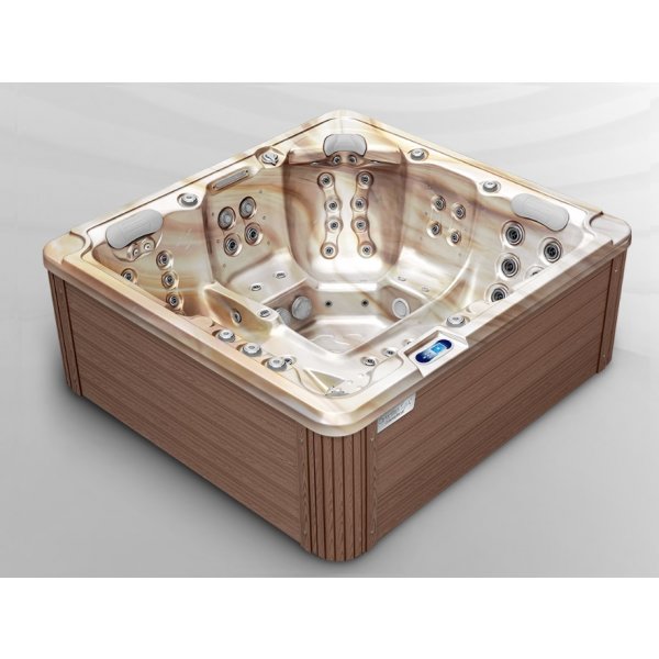 SPA vířivka UMBRA NEW 230x216 cm, Mediterane/American Walnut, pro 5 osob