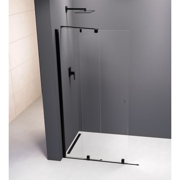 MODULAR SHOWER zástěna s pojezdy 1400 mm, černá