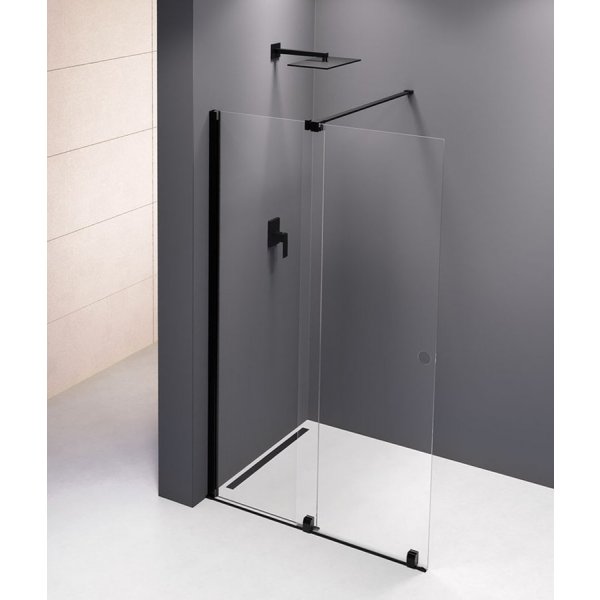 MODULAR SHOWER zástěna s pojezdy 1400 mm, černá