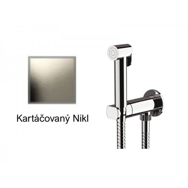 Bidetová sprška KARTÁČOVANÝ NIKL