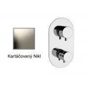 Baterie KARTÁČOVANÝ NIKL podomítková termostatická, 4 funkce