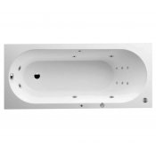 Quarylová masážní vana OBERON 170x75 cm HYDRO s PROFI LIGHT ovládáním, s automatickým Proplachem