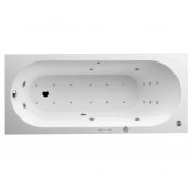 Quarylová masážní vana OBERON 170x70 cm HYDRO + PERLIČKA s PROFI FLAT ovládáním, s automatickým Proplachem