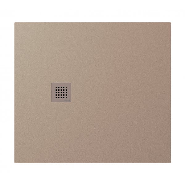 TRENECA vanička z litého mramoru s možností úpravy rozměru, 100x90cm, béžová mat