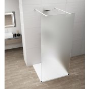 ESCA WHITE MATT jednodílná sprchová zástěna do prostoru, matné sklo, 1500 mm
