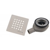 TRENECA vaničkový sifon, průměr otvoru 90mm, DN40, krytka béžová mat
