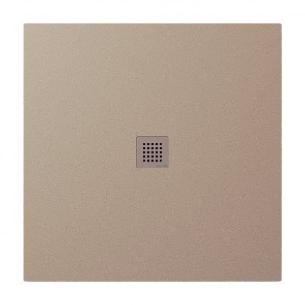 TRENECA vanička z litého mramoru s možností úpravy rozměru, 100x100cm, béžová mat