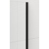 ESCA BLACK MATT jednodílná sprchová zástěna k instalaci ke stěně, sklo čiré, 1200 mm