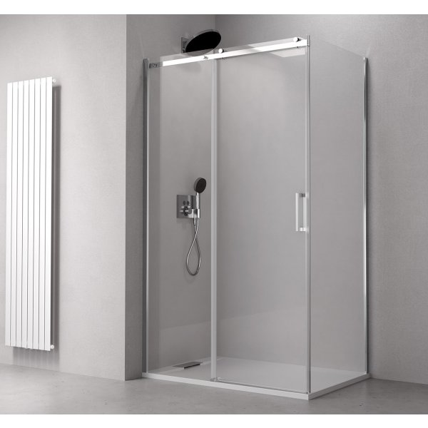 THRON LINE ROUND čtvercový sprchový kout 1000x1000mm, kulaté pojezdy