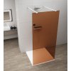 ESCA WHITE MATT jednodílná sprchová zástěna do prostoru, sklo Marron, 1500 mm