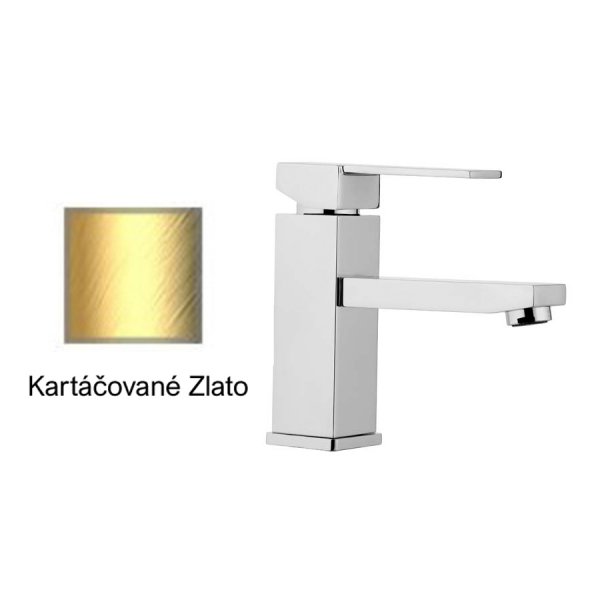 Baterie umyvadlová KARTÁČOVANÉ ZLATO