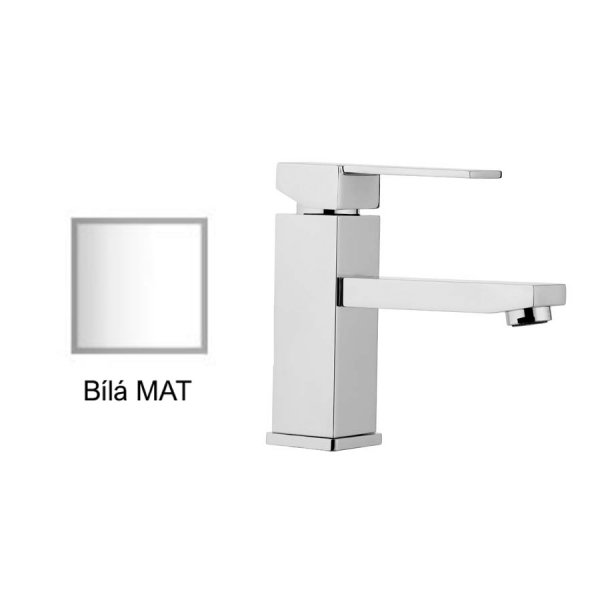 Baterie umyvadlová BÍLÁ MAT