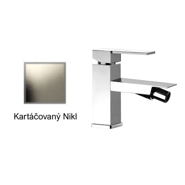 Baterie bidetová QUADRO KARTÁČOVANÝ NIKL