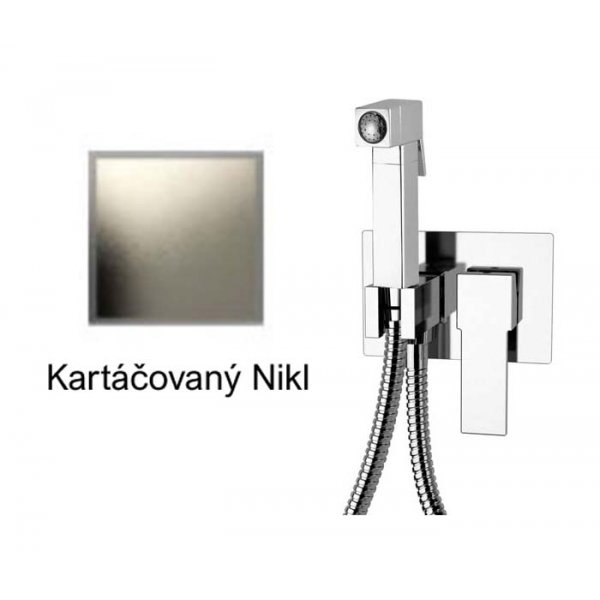 Bidetová sprška QUADRO KARTÁČOVANÝ NIKL