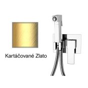 Bidetová sprška QUADRO KARTÁČOVANÉ ZLATO