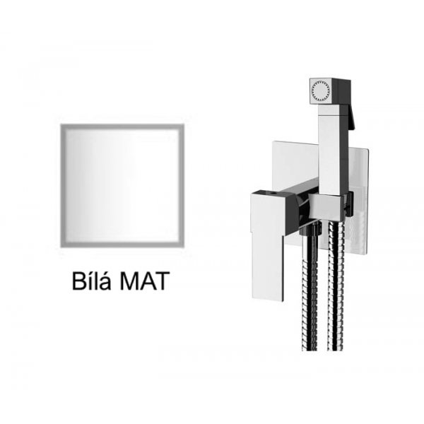 Bidetová sprška QUADRO BÍLÁ MAT