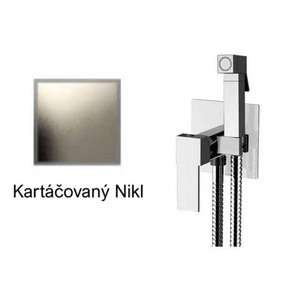 Bidetová sprška QUADRO KARTÁČOVANÝ NIKL