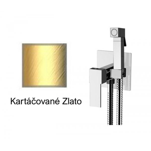 Bidetová sprška QUADRO KARTÁČOVANÉ ZLATO