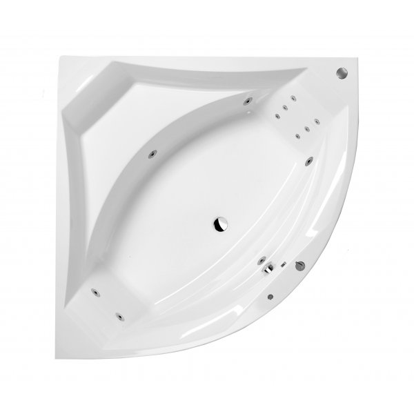 Masážní vana ROSANA 150x150x49 cm, systém HYDRO s PROFI LIGHT ovládáním, s automatickým Proplachem