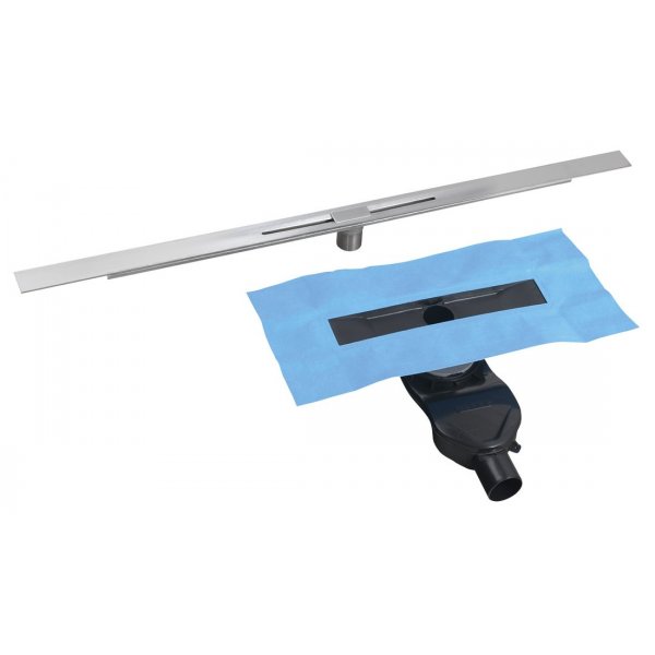 SLIM RIVER nerezový podlahový žlab s roštem, L.400-1000, DN50