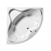 Masážní vana SIMONA 140x140x44 cm, systém HYDRO s PROFI LIGHT ovládáním, s automatickým Proplachem