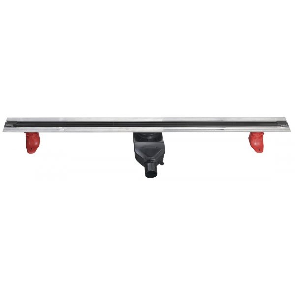 SLIM SPRING nerezový podlahový žlab s roštem, L-250-1200, DN50, černá mat