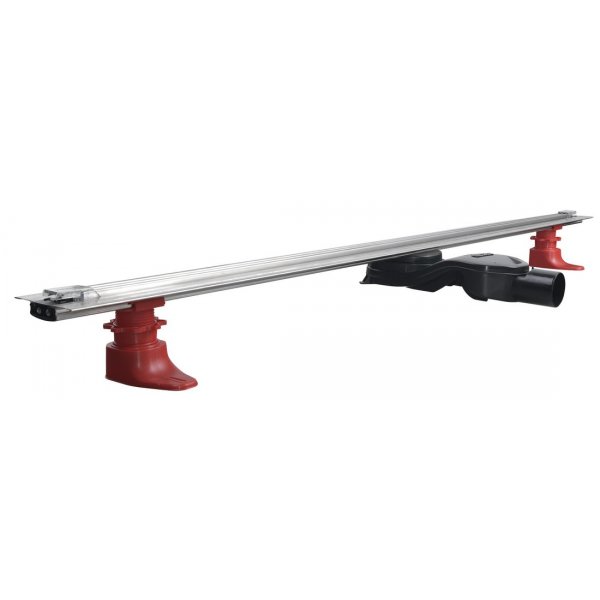 SLIM SPRING nerezový podlahový žlab s roštem, L.250-1200, DN50